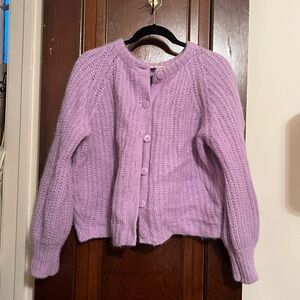 Sézane Emile Cardigan in Wisteria, size M